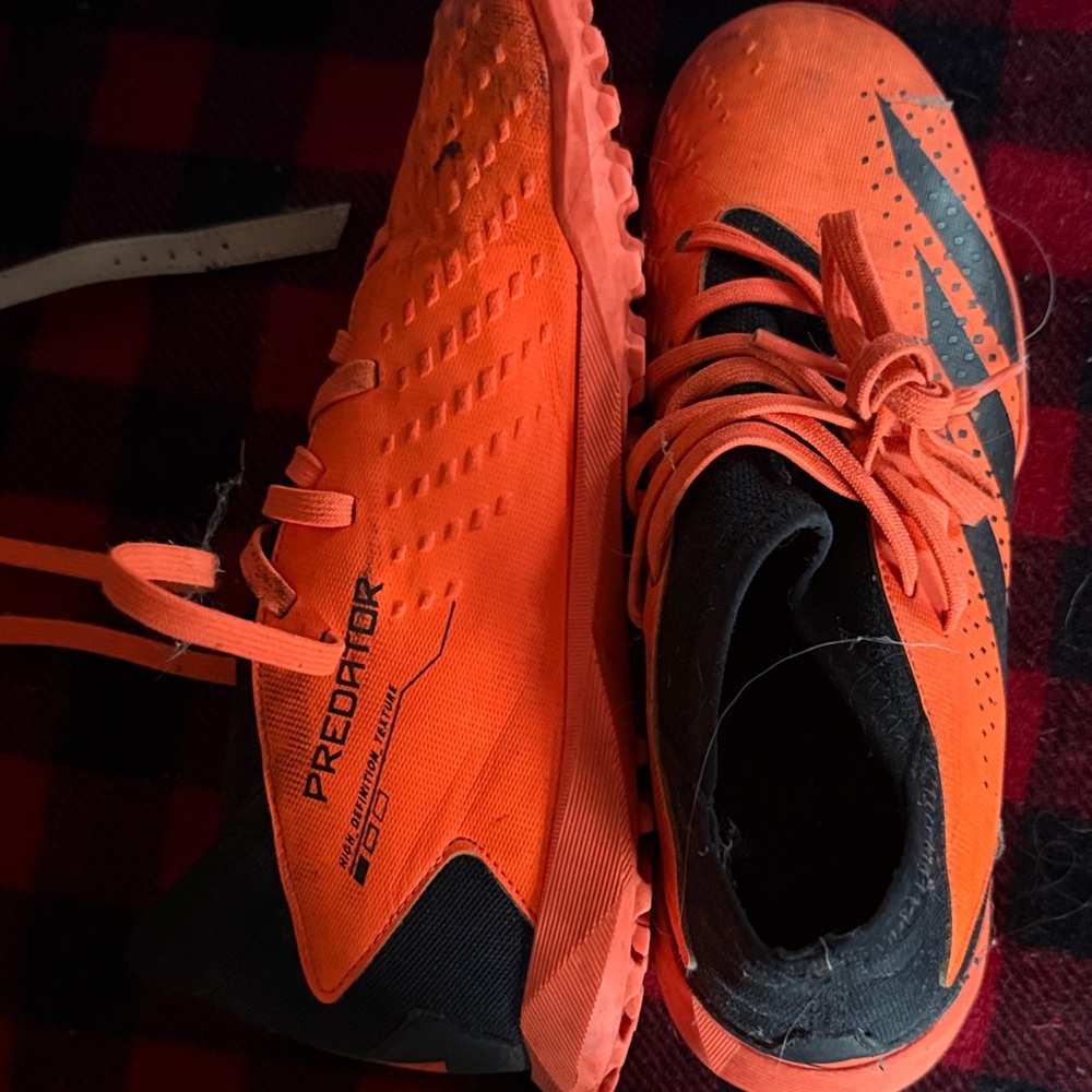 adidas Predator Turf Shoes - Orange with Black Accents